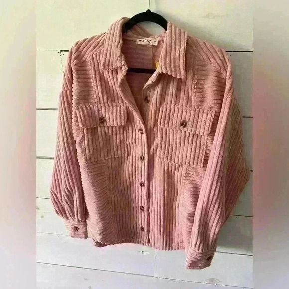New In brand pink Shacket, size small, NWT, boutique - Picture 1 of 4